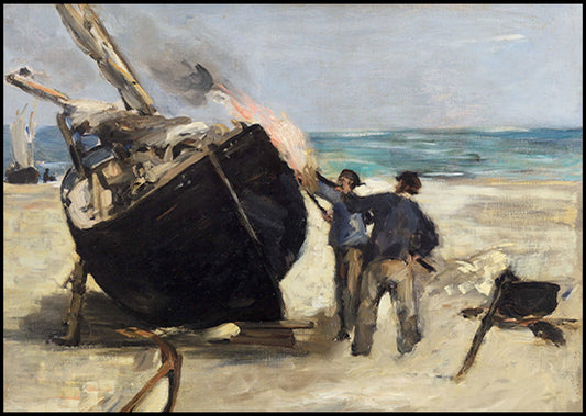 Édouard Manet  - Tarring The Boat - Hakyarts