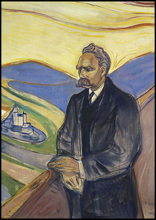 Edvard Munch - Portrait of Friedrich Nietzsche - Hakyarts