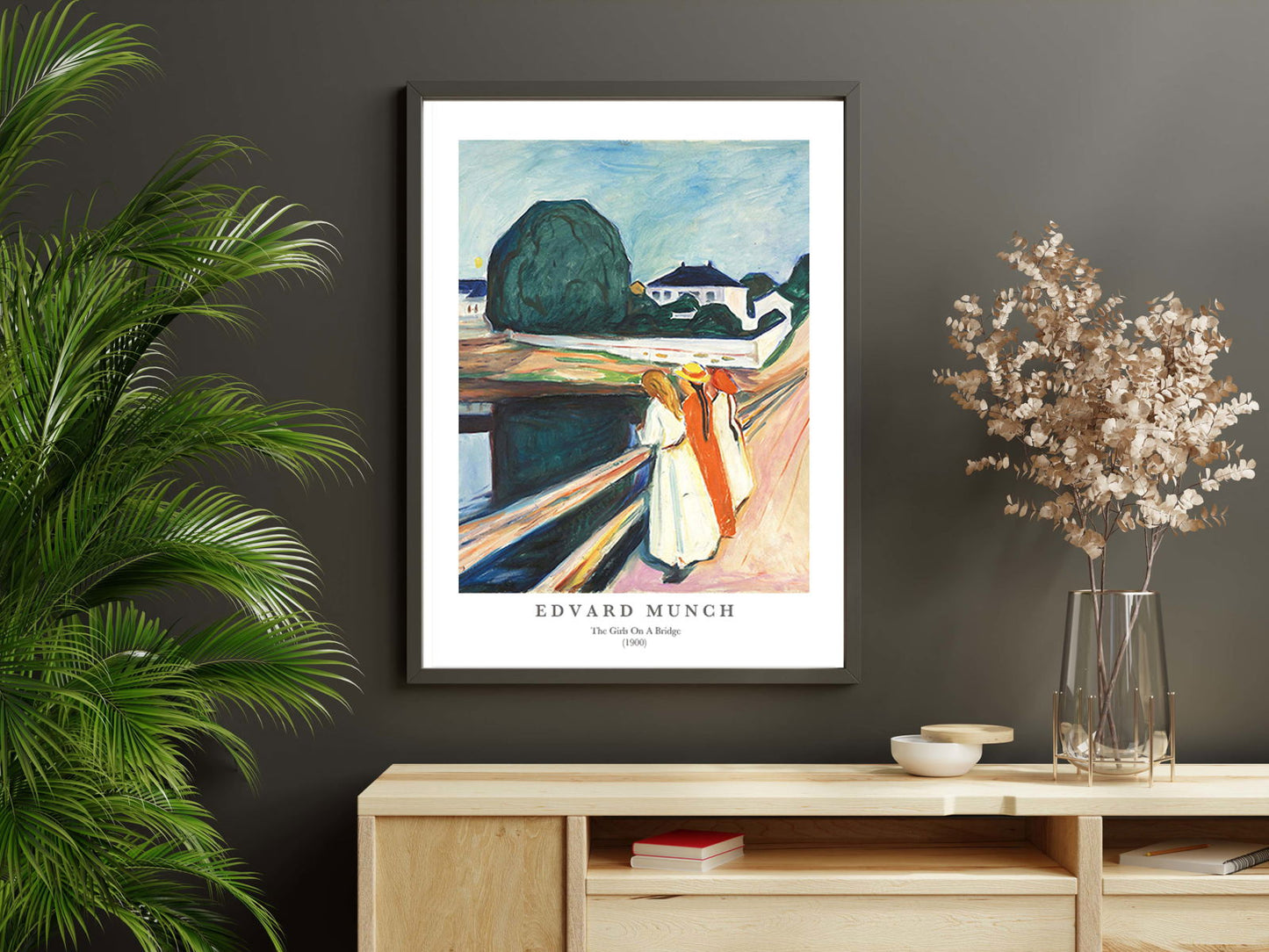 Edvard Munch - The Girls on a Bridge Poster - Hakyarts