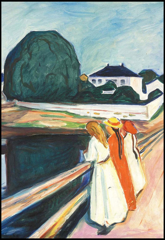 Edvard Munch - The Girls on the Bridge - Hakyarts