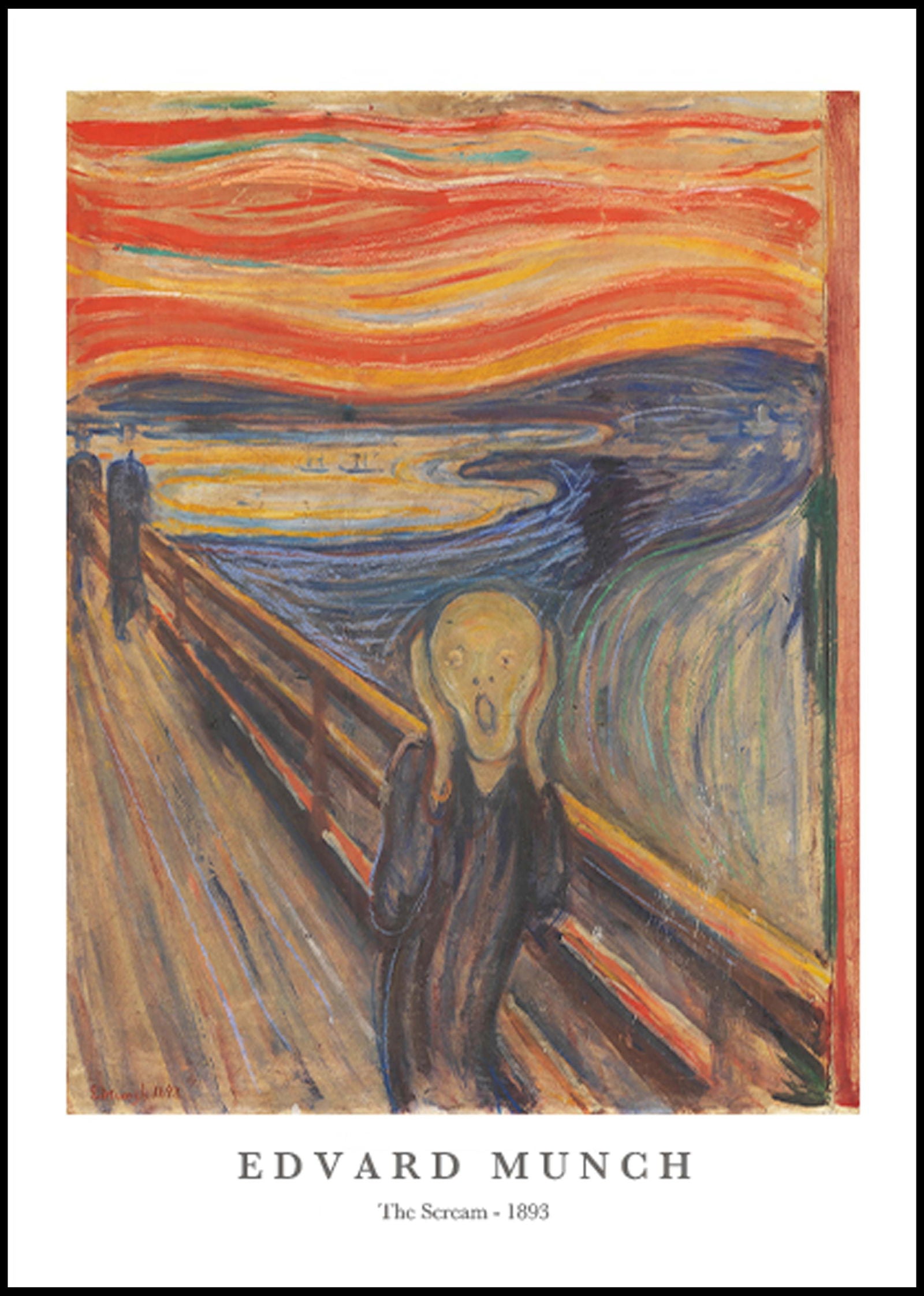 Edvard Munch - The Scream Poster - Hakyarts