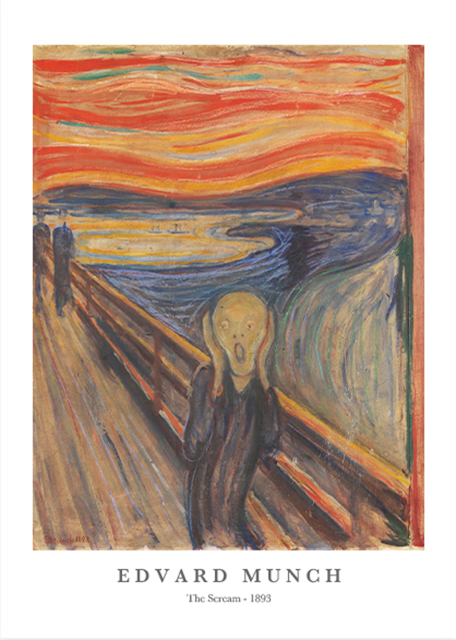 Edvard Munch - The Scream Poster - Hakyarts