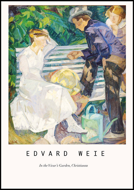 Edvard Weie - In the Vicar’s Garden Poster - Hakyarts