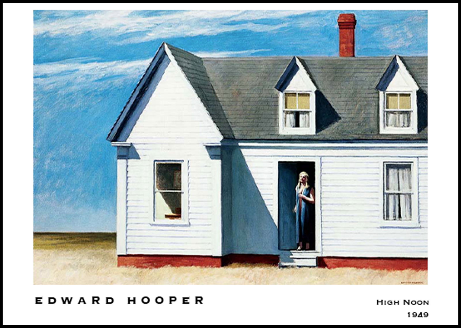 Edward Hooper - High Noon Poster - Hakyarts