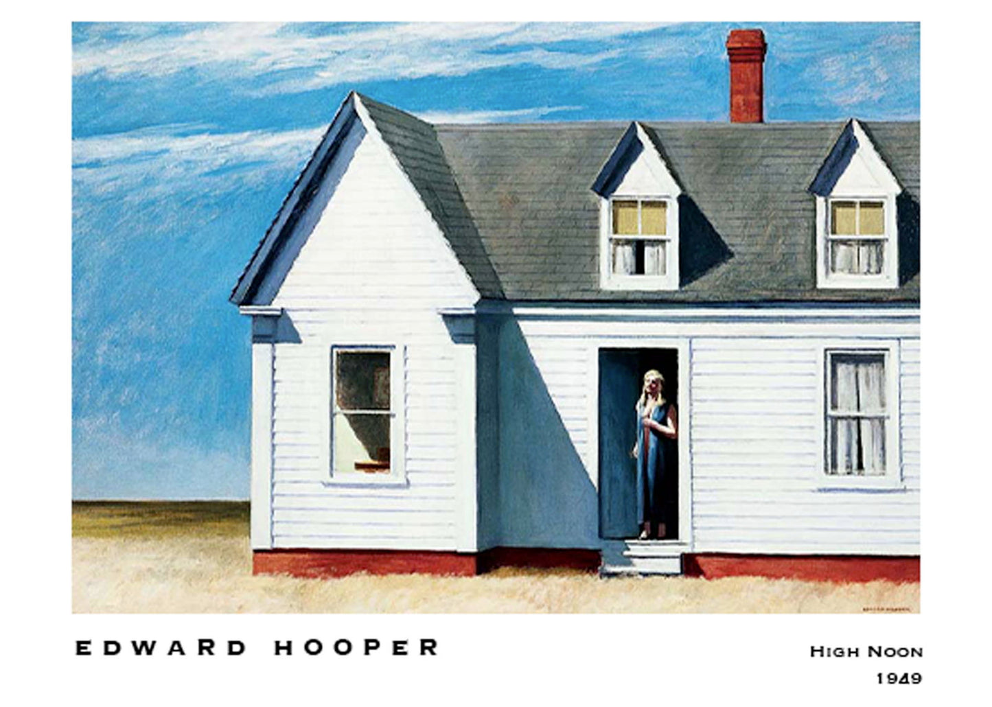 Edward Hooper - High Noon Poster - Hakyarts