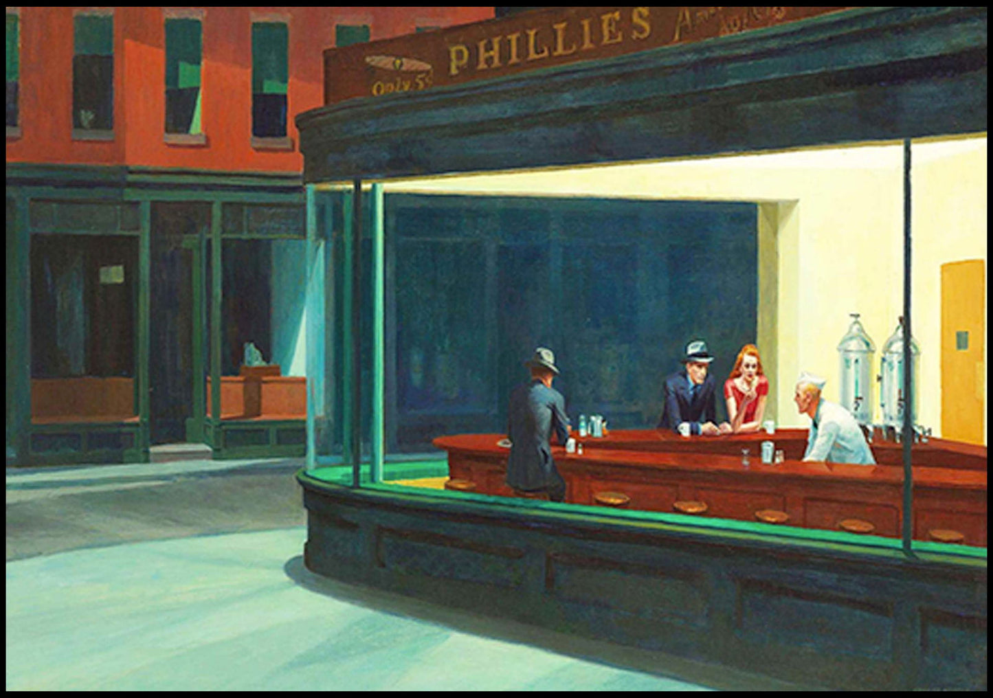 Edward Hooper - Nighthawks - Hakyarts