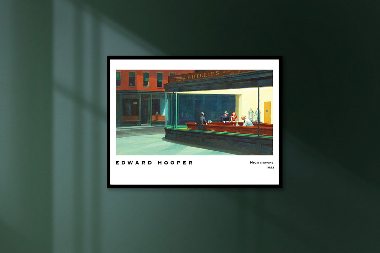 Edward Hooper - Nighthawks Poster - Hakyarts