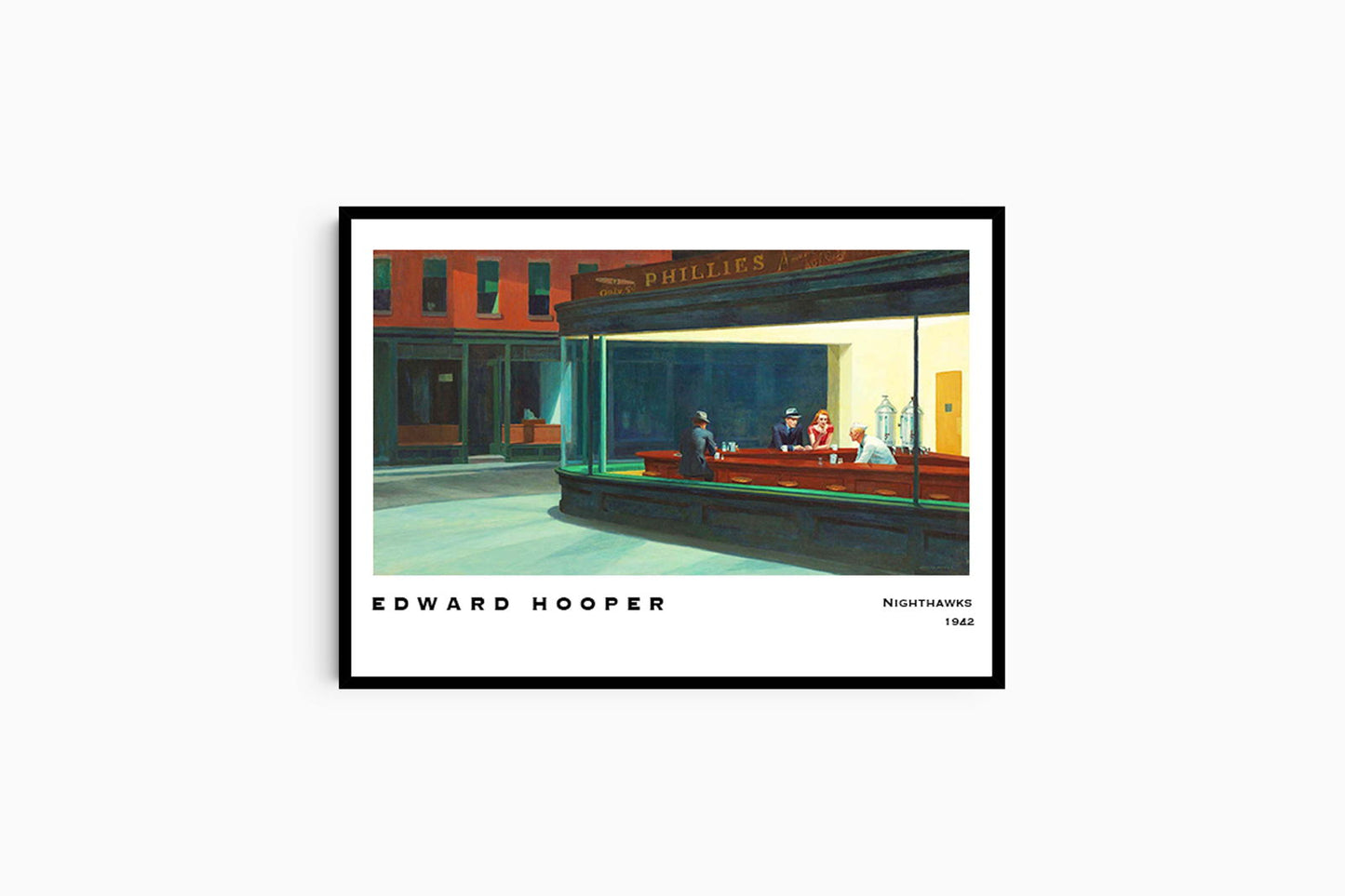 Edward Hooper - Nighthawks Poster - Hakyarts