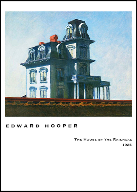 Edward Hooper - The House At The Railroad Poster - Hakyarts