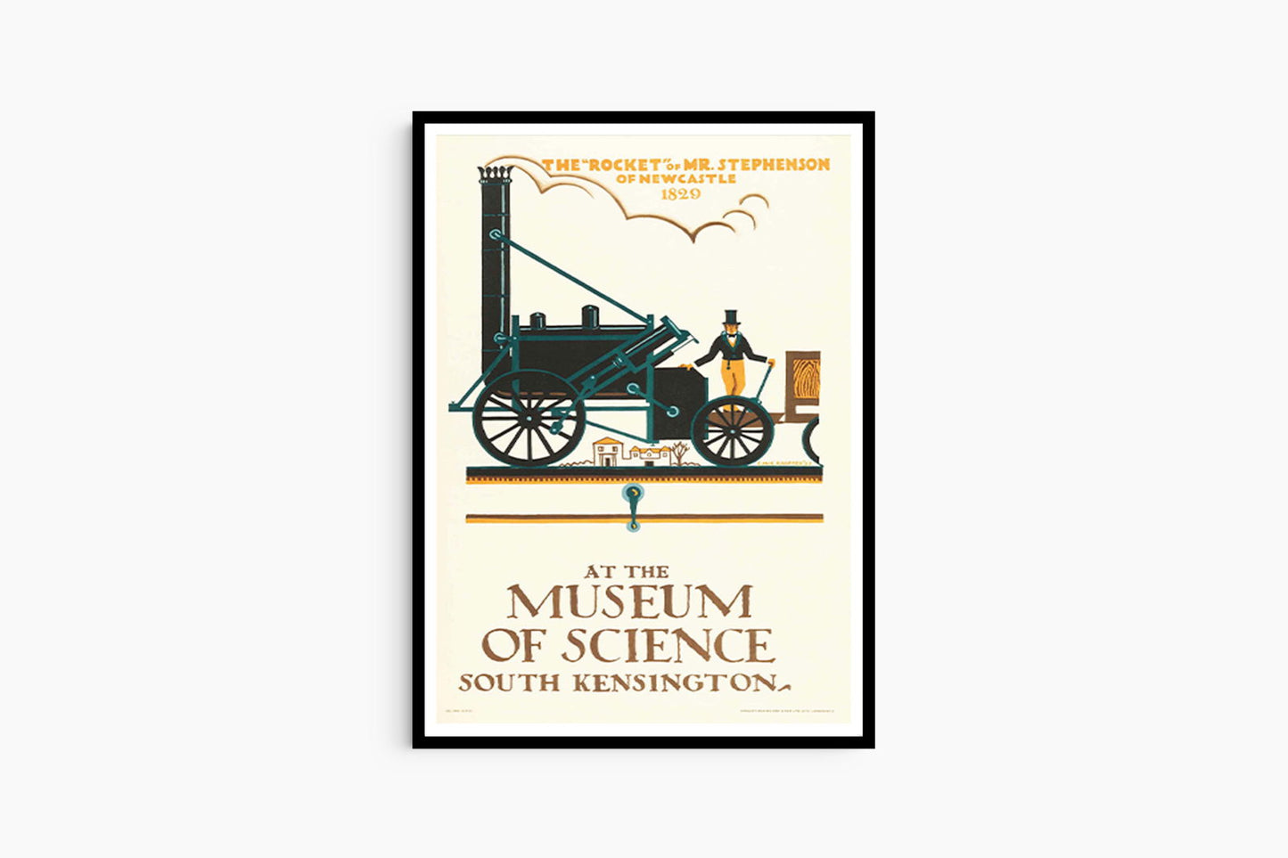 Edward McKnight Kauffer - At The Museum Of Science South Kensington Poster - Hakyarts