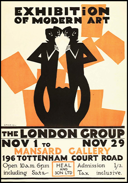 Edward McKnight Kauffer - Exhibition of Modern Art Poster - Hakyarts