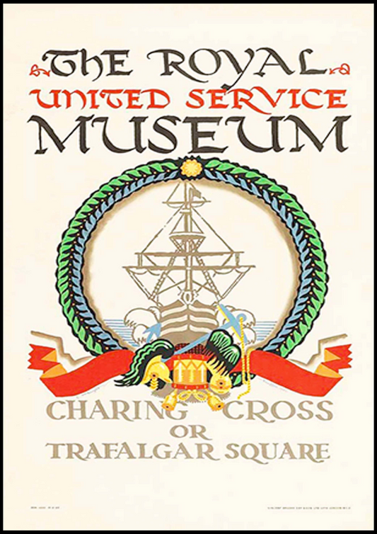 Edward McKnight Kauffer  - The Royal United Service Museum Poster - Hakyarts