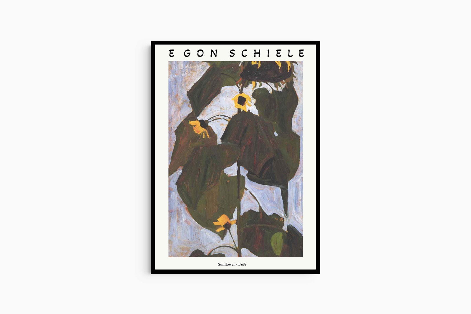 Egon Schiele - Sunflower Poster - Hakyarts