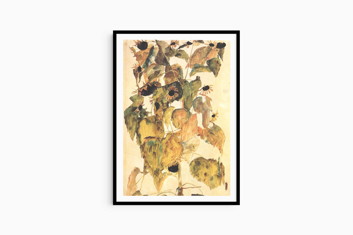 Egon Schiele - Sunflowers - Hakyarts