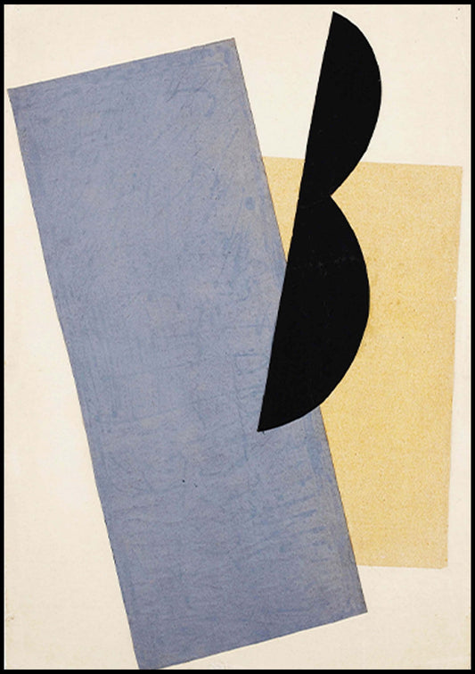 El Lissitzky - Composition 'Blue-Yellow-Black' - Hakyarts