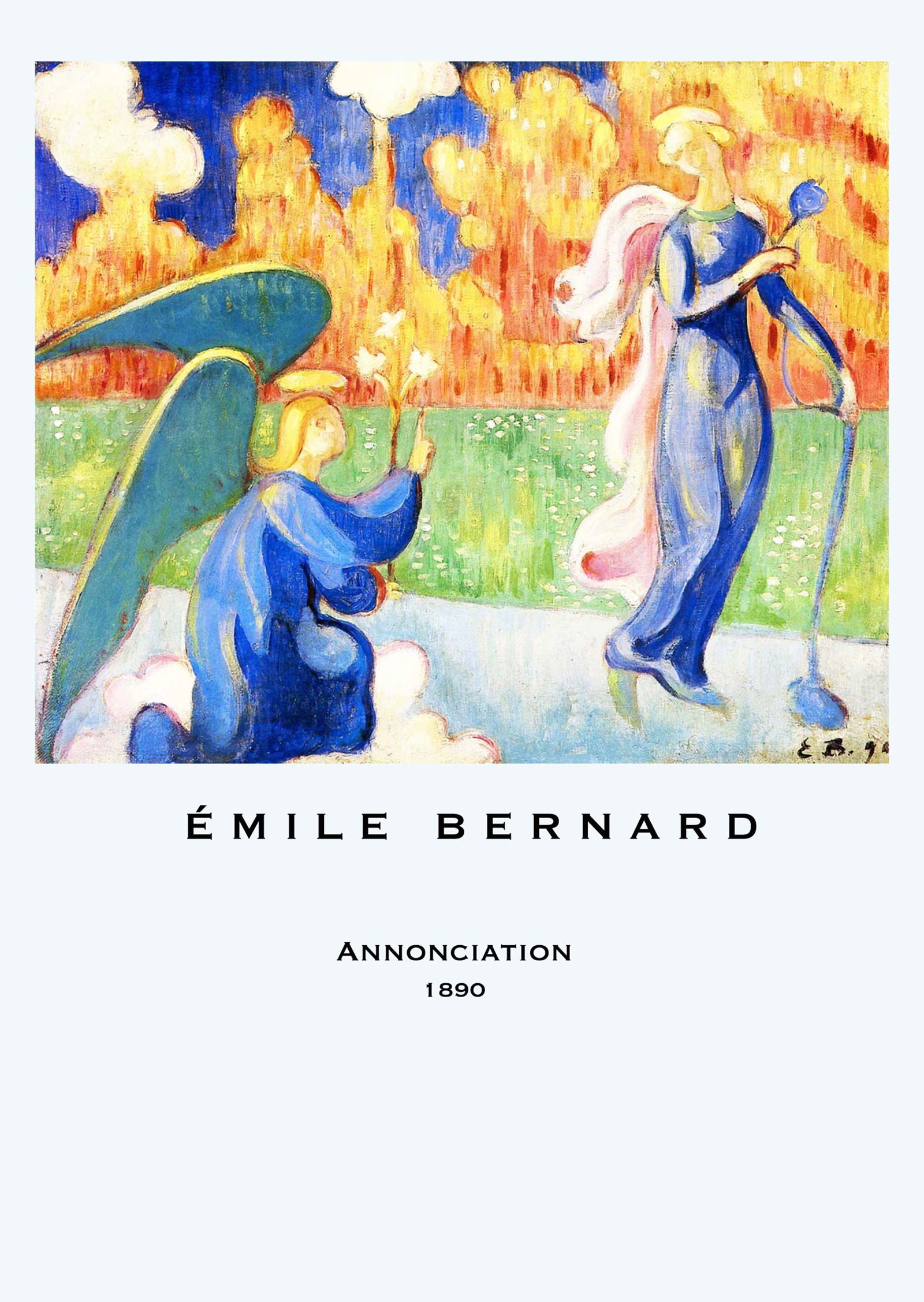 Émile Bernard - Annonciation Poster - Hakyarts