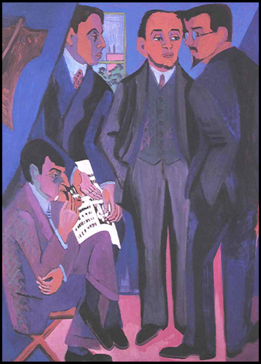 Ernst Ludwig Kirchner - A Group of Artists - Hakyarts