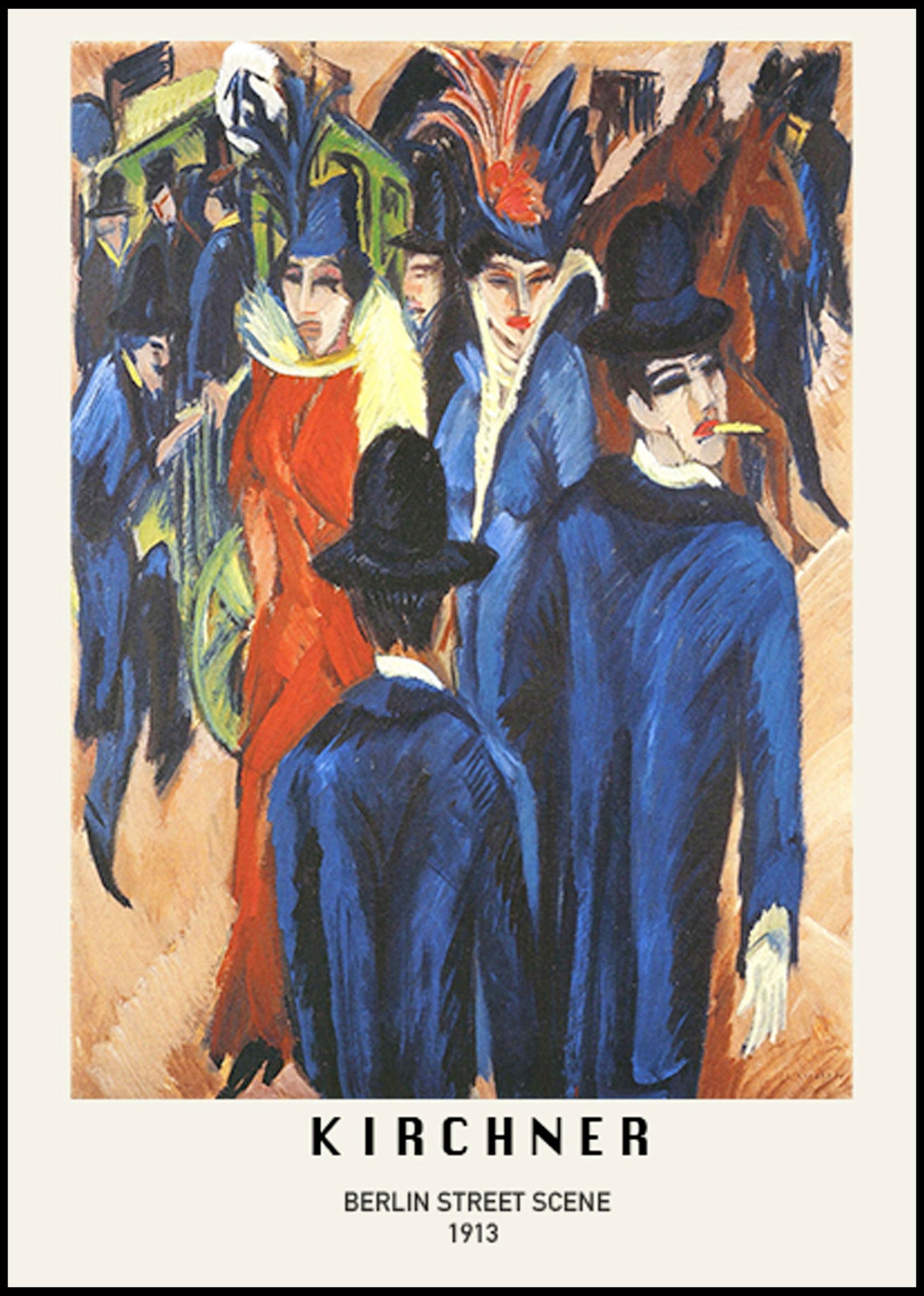 Ernst Ludwig Kirchner - Berlin Street Scene Poster - Hakyarts