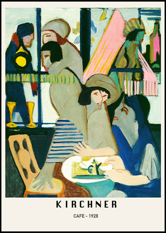 Ernst Ludwig Kirchner - Café Poster - Hakyarts