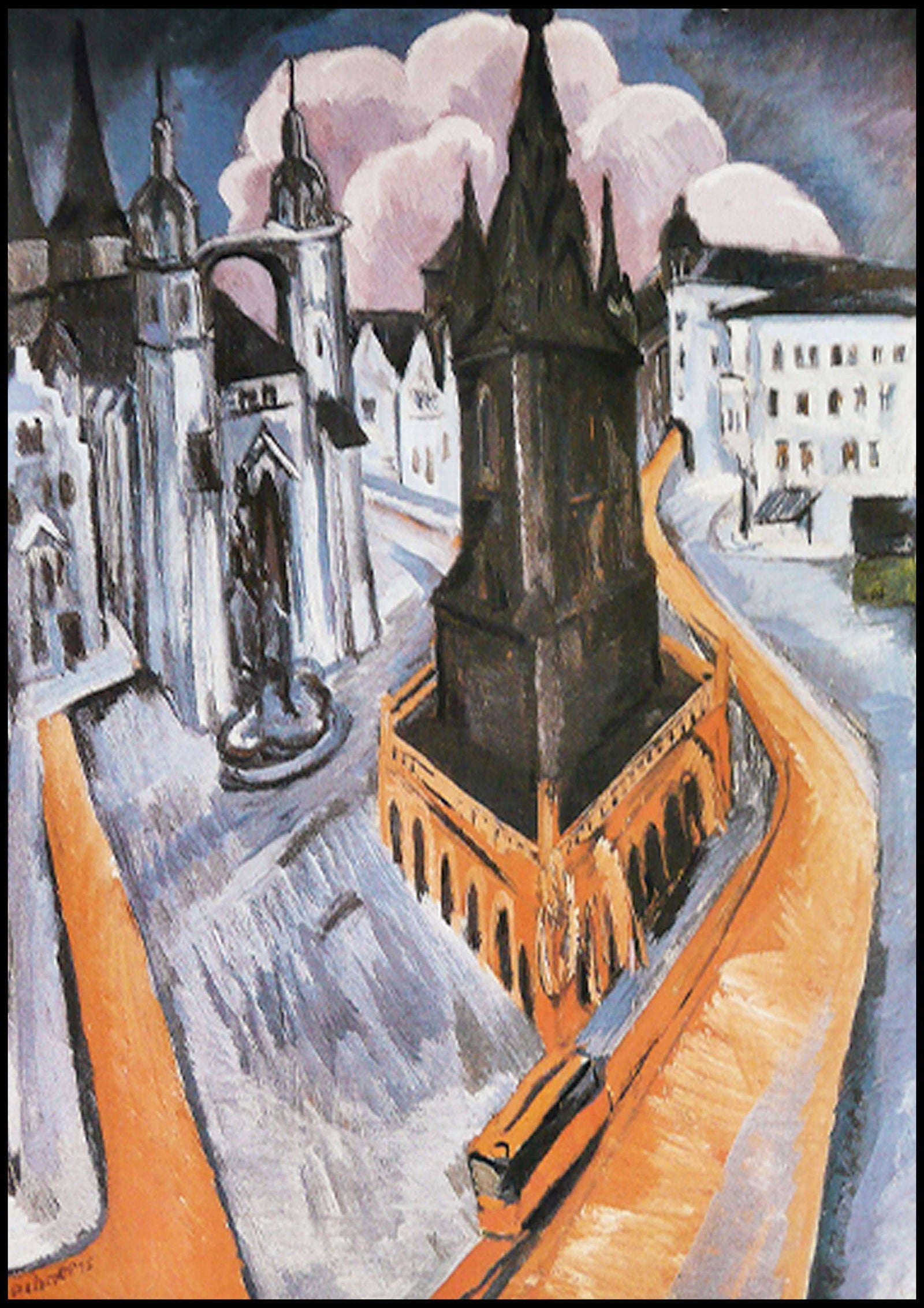 Ernst Ludwig Kirchner - La Tour Rouge - Hakyarts