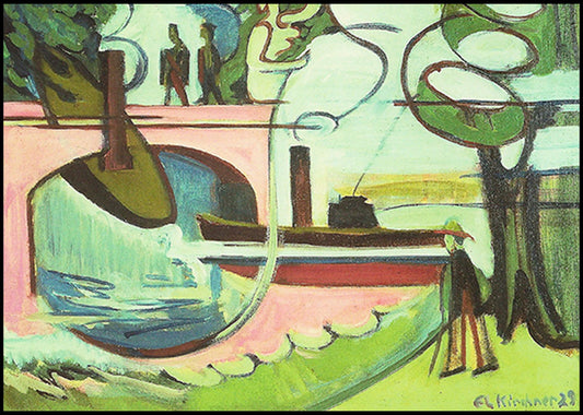 Ernst Ludwig Kirchner - Lutzow-Ufer am Morgen - Hakyarts