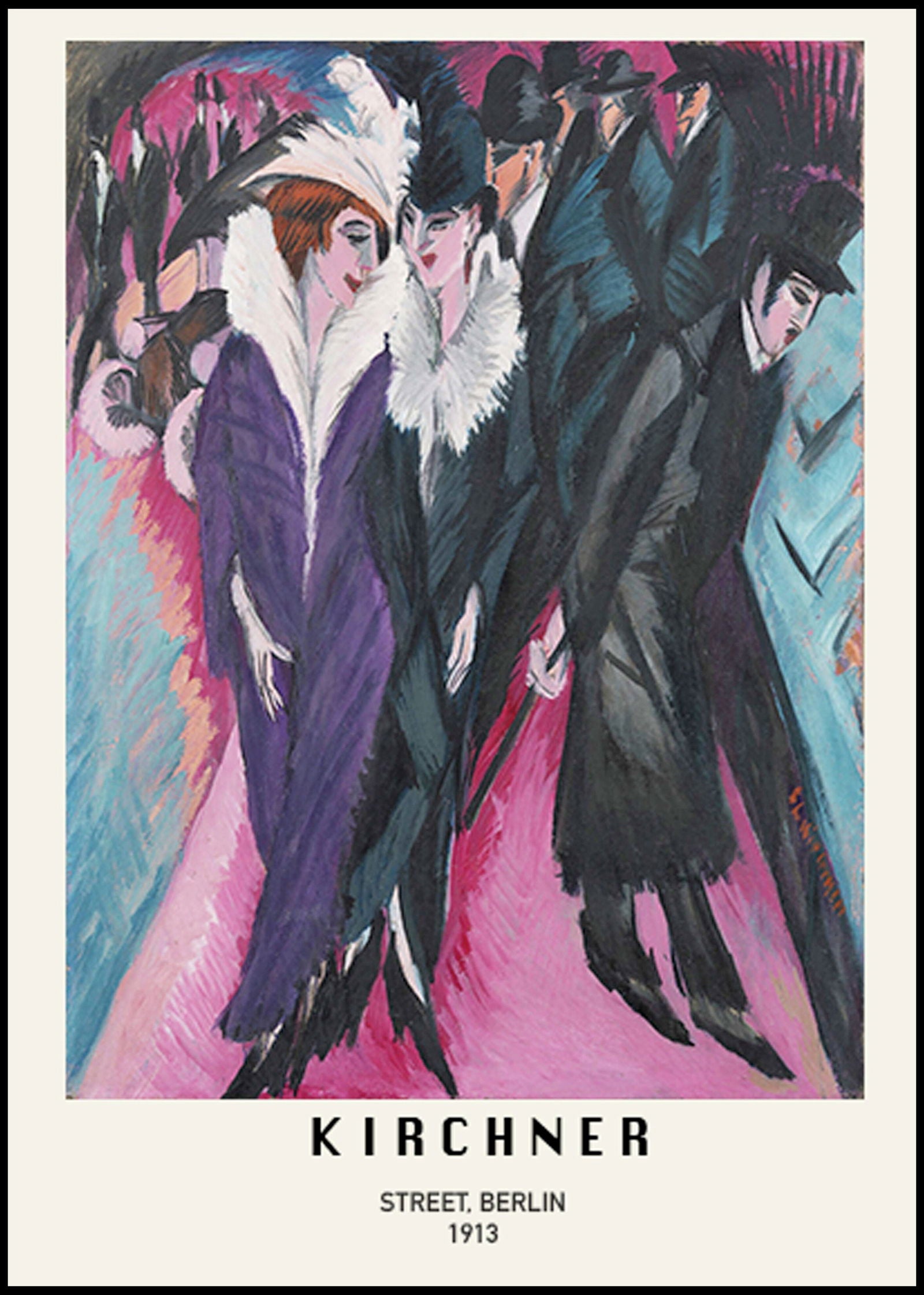 Ernst Ludwig Kirchner - Street, Berlin Poster - Hakyarts