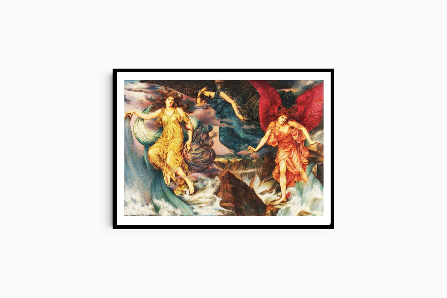 Evelyn De Morgan - The Storm Spirits - Hakyarts