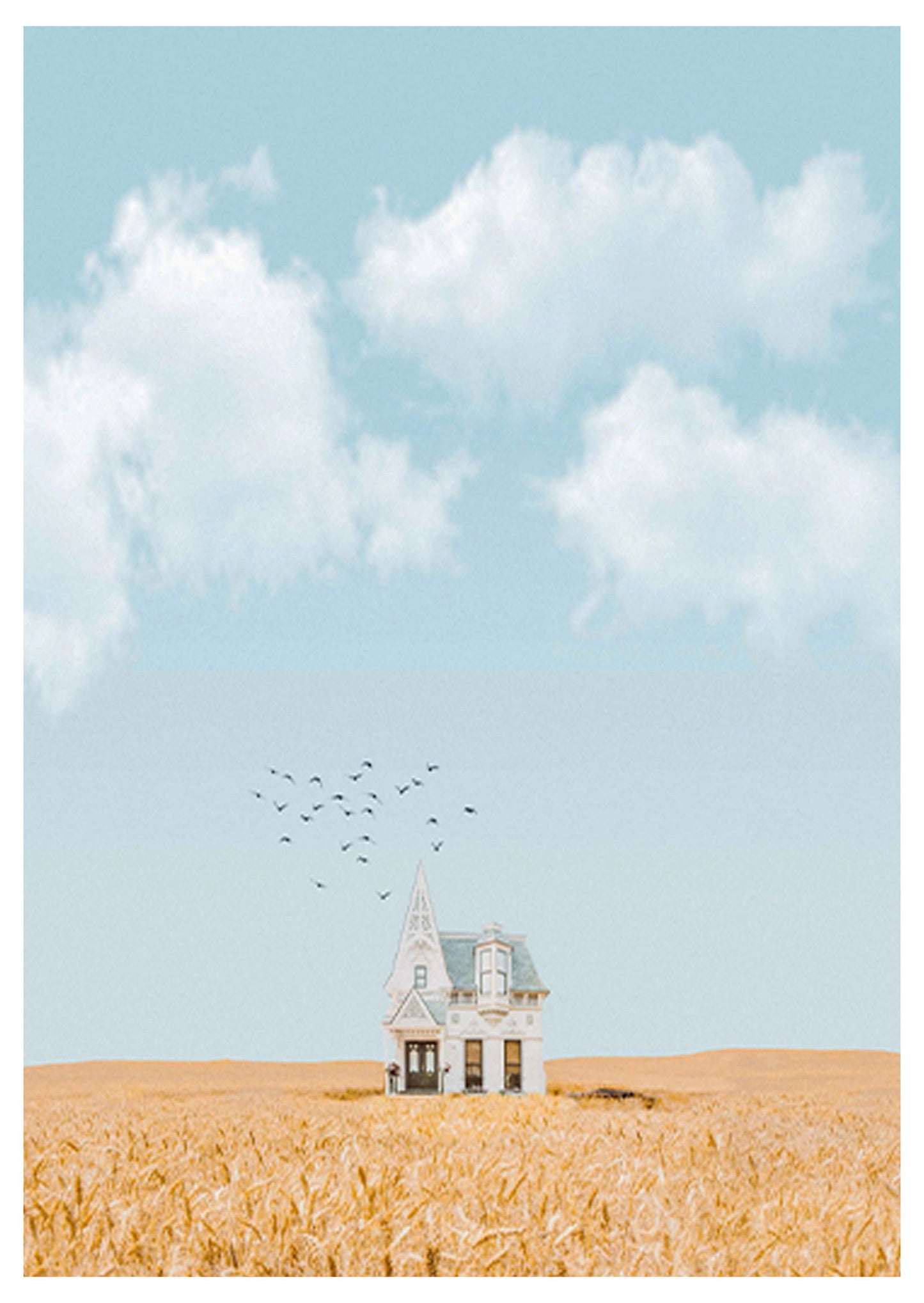 Field Crop House Poster - Hakyarts