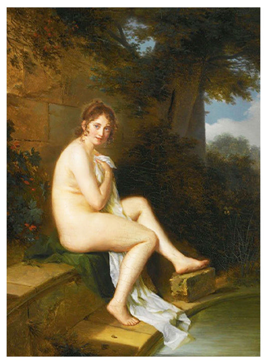 Firmin Massot - A Nude At Her Bath - Hakyarts