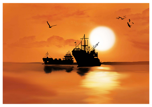 Fishing Boat Poster - Hakyarts