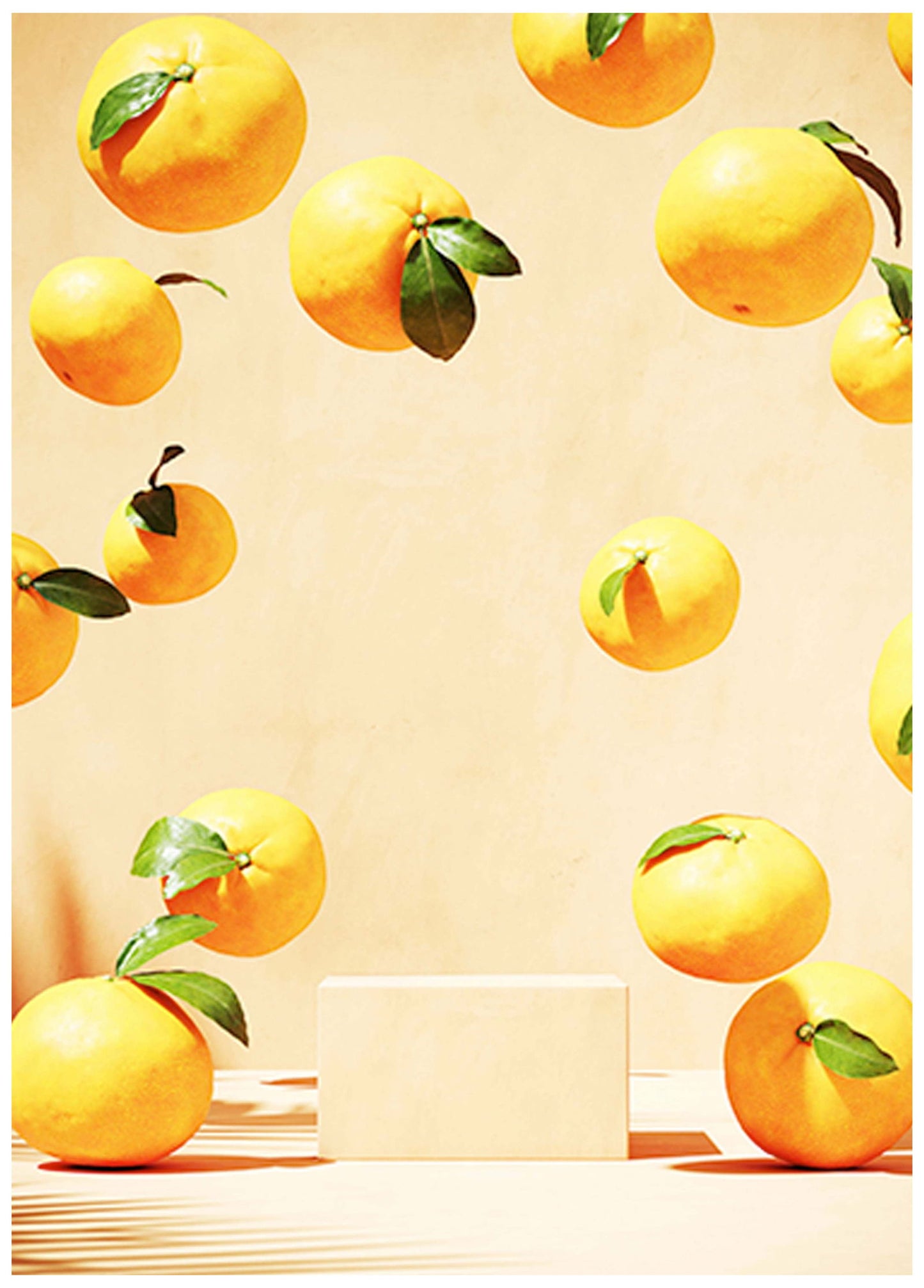 Floating Oranges Poster - Hakyarts