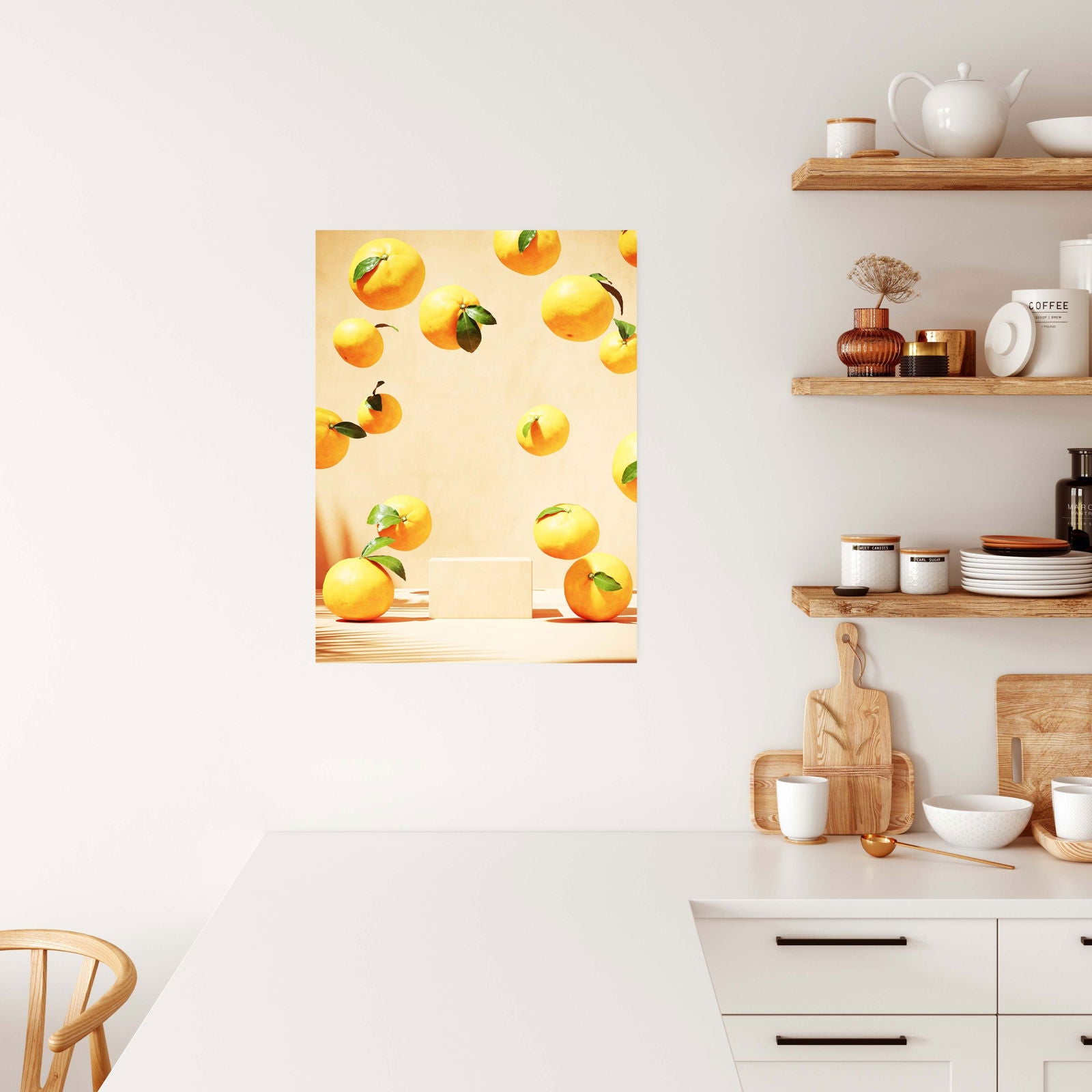 Floating Oranges Poster - Hakyarts