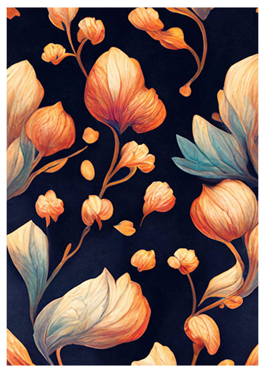 Floral Illustration Poster - Hakyarts