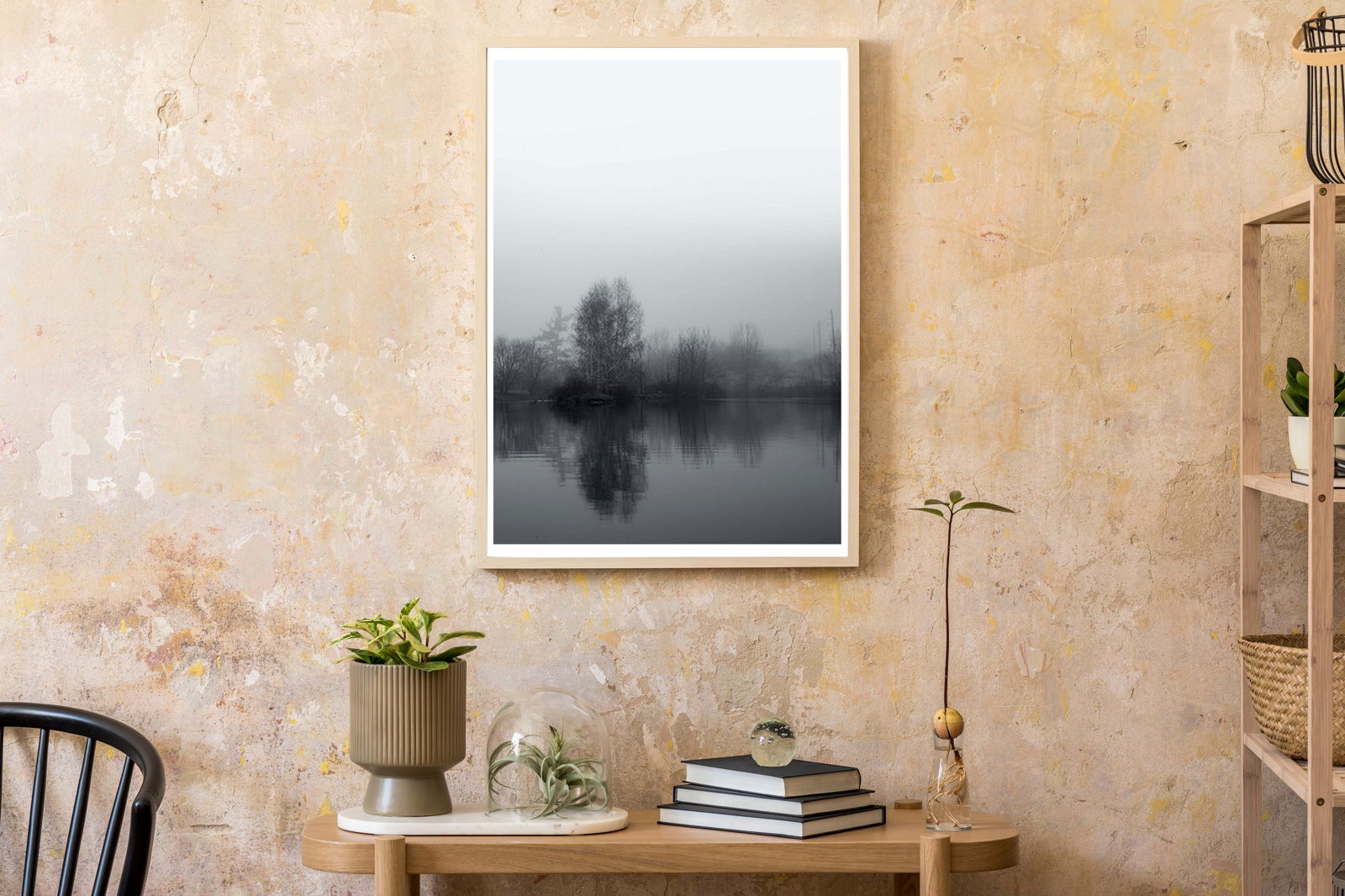 Foggy Lake Poster - Hakyarts