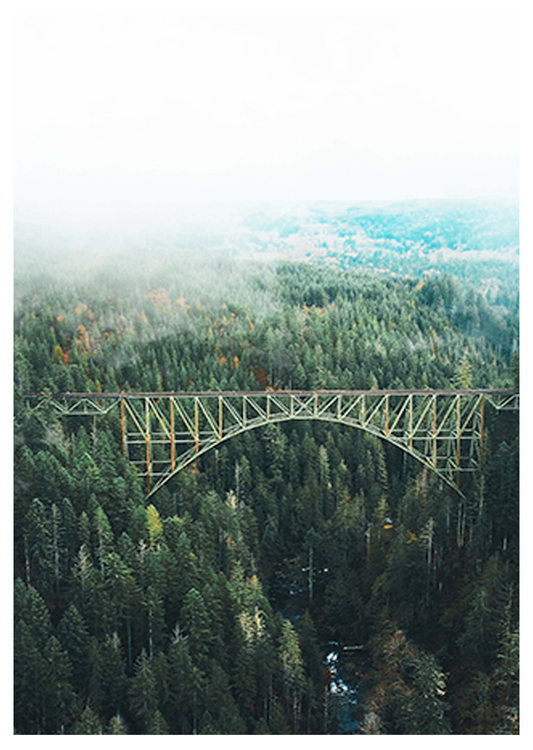 Forest Bridge Poster - Hakyarts