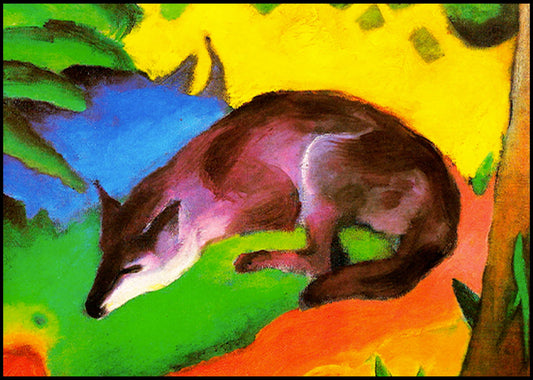 Franz Marc - Blue Black Fox - Hakyarts