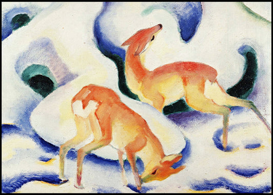 Franz Marc - Deer In The Snow - Hakyarts