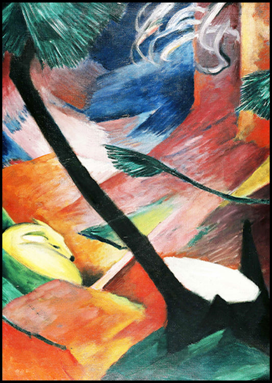 Franz Marc - Deer in the Forest II - Hakyarts