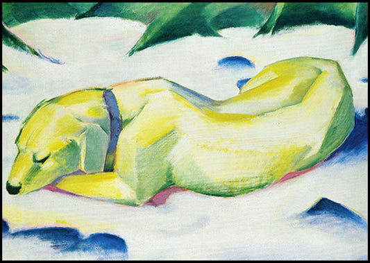 Franz Marc - Dog Lying in the Snow - Hakyarts