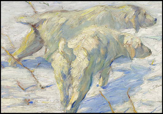 Franz Marc - Dog Lying in the Snow - Hakyarts