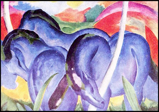 Franz Marc - The Big Blue Horses - Hakyarts