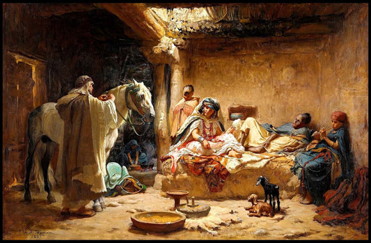 Frederick Arthur Bridgman - An Interior In Biskra - Hakyarts