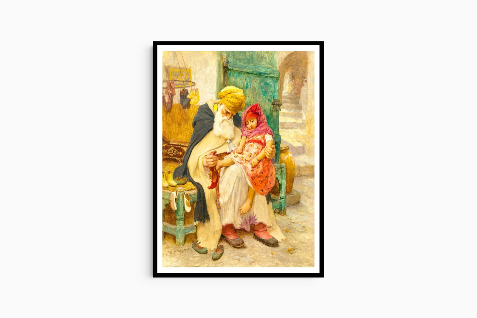 Frederick Arthur Bridgman - Les babouches - Hakyarts