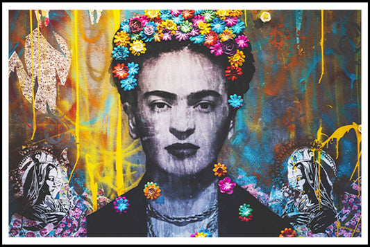 Frida Khalo Mural Poster - Hakyarts