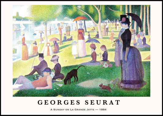 Georges Seurat - A Sunday on La Grande Jatte Poster - Hakyarts