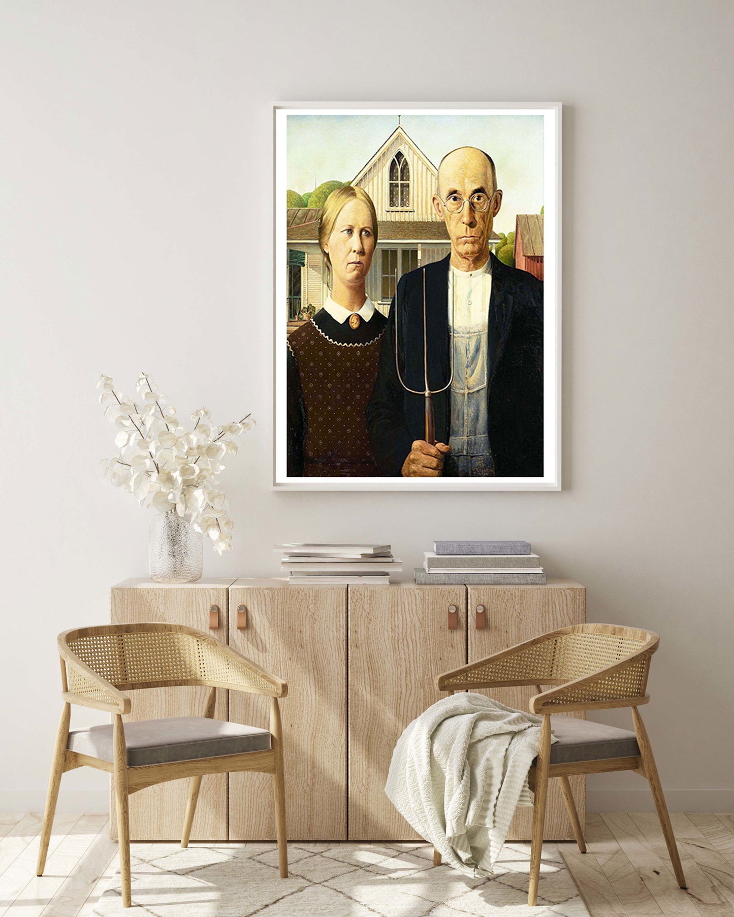 Grant Wood - American Gothic - Hakyarts