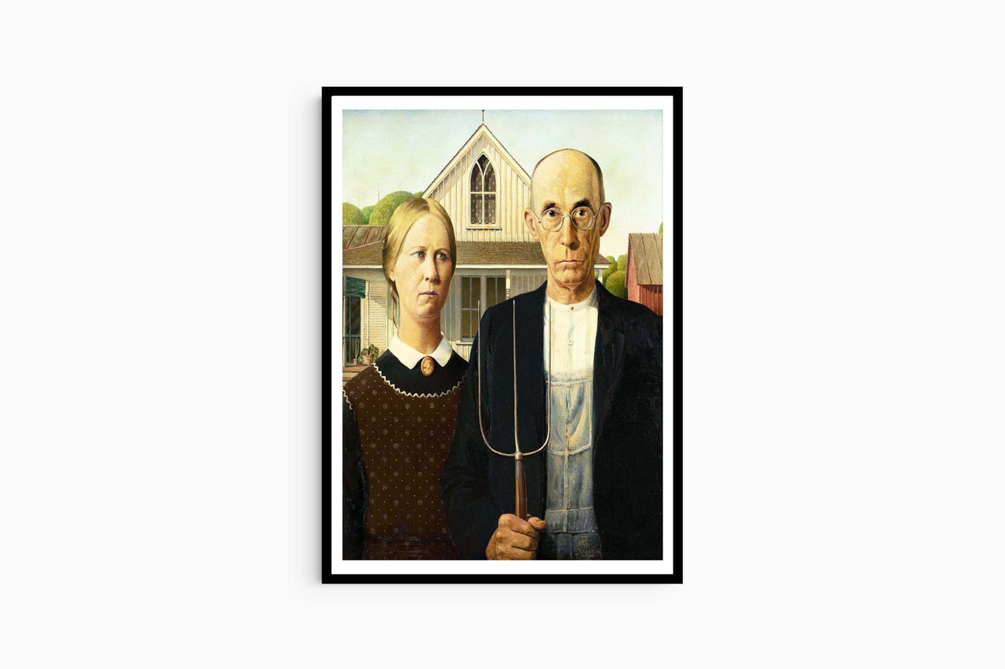 Grant Wood - American Gothic - Hakyarts