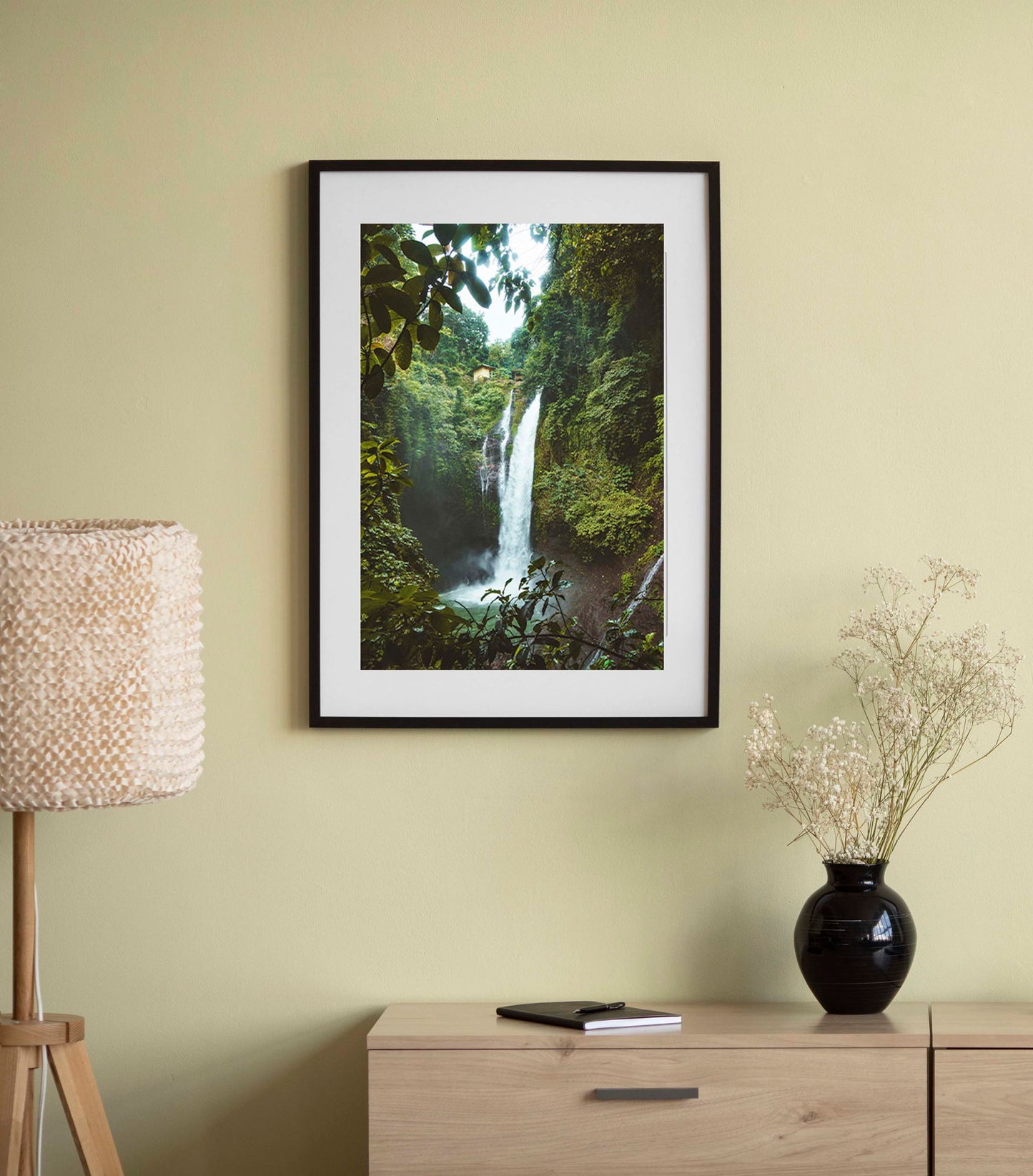 Green Waterfall Poster - Hakyarts