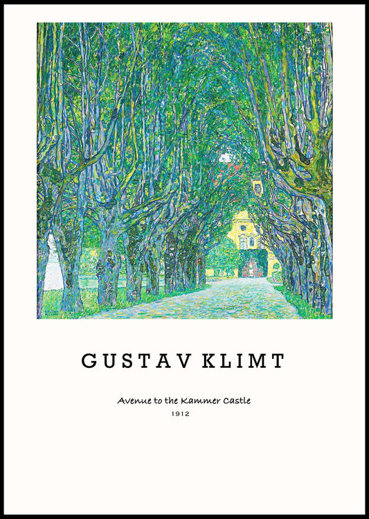 Gustav Klimt - Avenue to the Kammer Castle Poster - Hakyarts