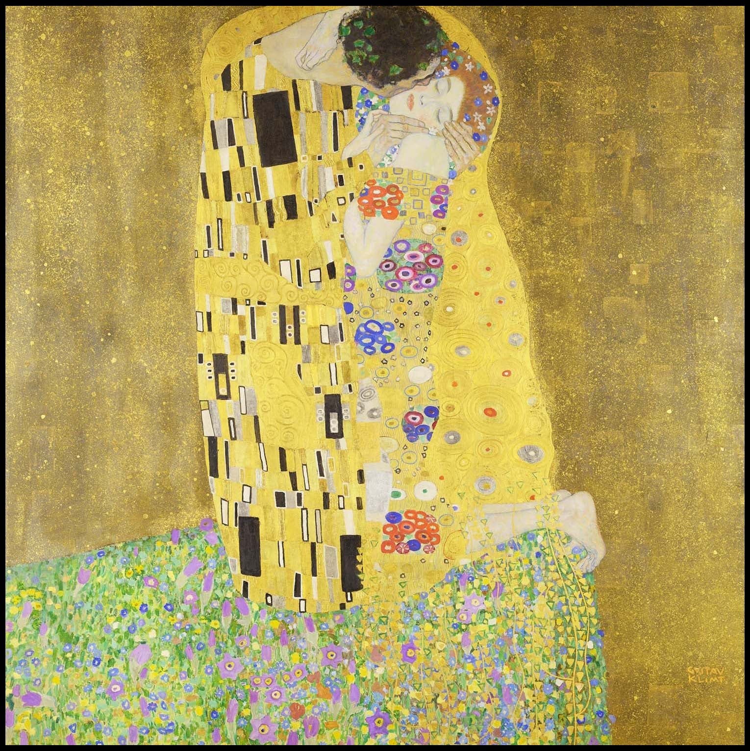 Gustav Klimt - The Kiss - Hakyarts